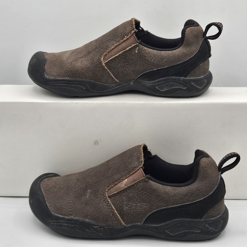 Keen Brixton leather slipon brown suede shoes size 1